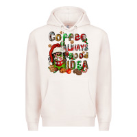 Pale Pink coffee is always a good idea Premium Hoodie - FaDigitalArtStudio