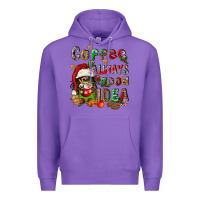 Purple coffee is always a good idea Premium Hoodie - FaDigitalArtStudio