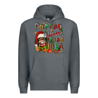 Rock coffee is always a good idea Premium Hoodie - FaDigitalArtStudio