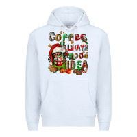 White coffee is always a good idea Premium Hoodie - FaDigitalArtStudio