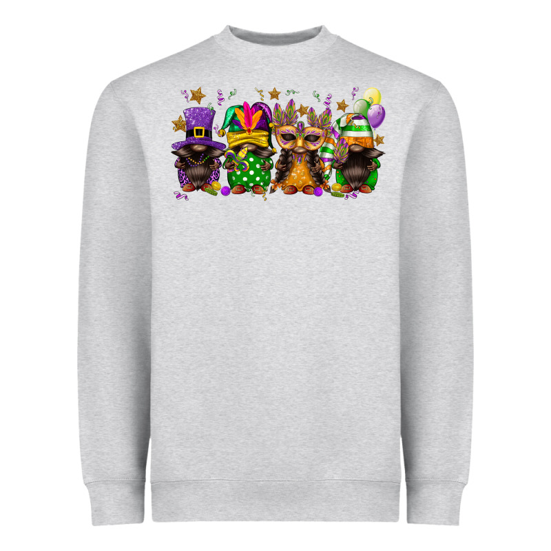 Mardi Gras Afro Gnomies Heavyweight Sweatshirt by FaDigitalArtStudio | Teevron