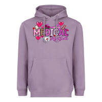 Lavender Valentine Medical Assistant Heavyweight Hoodie - CowhideDigitalArt
