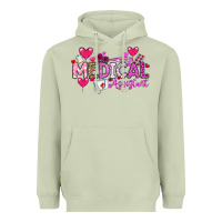 Matcha Valentine Medical Assistant Heavyweight Hoodie - CowhideDigitalArt