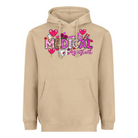 Mushroom Valentine Medical Assistant Heavyweight Hoodie - CowhideDigitalArt