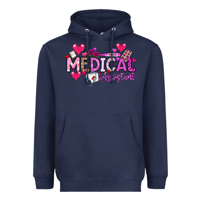 Valentine Medical Assistant Heavyweight Hoodie by CowhideDigitalArt | Teevron
