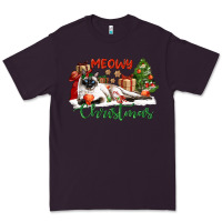 Plum siamese cat meowy christmas Premium Tee - LillyAllenDesigns