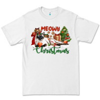 White siamese cat meowy christmas Premium Tee - LillyAllenDesigns