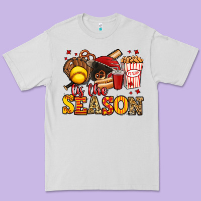 Tis The Season Softball Premium Tee Designed By Jasminsmagicworld