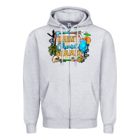 Heather Grey name spooky summer vibes Zipper Hoodie - CowhideDigitalArt