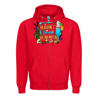 Red name spooky summer vibes Zipper Hoodie - CowhideDigitalArt