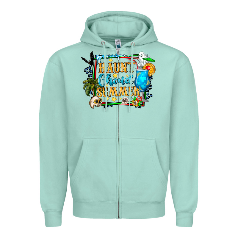 Name Spooky Summer Vibes Zipper Hoodie by CowhideDigitalArt | Teevron