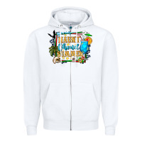 White name spooky summer vibes Zipper Hoodie - CowhideDigitalArt