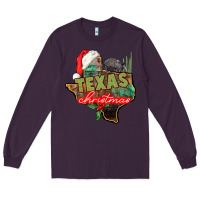 Plum texas christmas Long Sleeve Tee - CowGirlArtShop