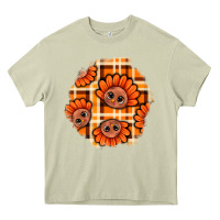 Mossy Thanksgiving Turkey With Tartan Patch Heavy Core Tee - BundleAndBundleShop