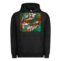 Pigment Black brown cowhide glitter Urban Hoodie - BarkalooDesign