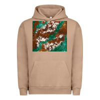 Pigment Burro brown cowhide glitter Urban Hoodie - BarkalooDesign