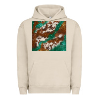 Pigment French Oak brown cowhide glitter Urban Hoodie - BarkalooDesign