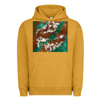 Pigment Peanut Butter brown cowhide glitter Urban Hoodie - BarkalooDesign