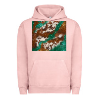 Pigment Salmon brown cowhide glitter Urban Hoodie - BarkalooDesign
