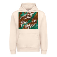 Sandshell brown cowhide glitter Urban Hoodie - BarkalooDesign