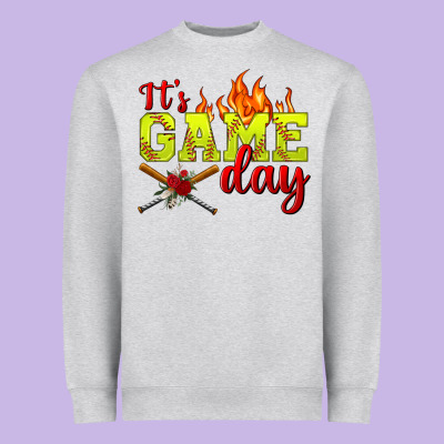It's Game Day Softball Heavyweight Sweatshirt Designed By Bundleandbundleshop