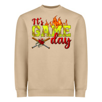 Mushroom It's Game Day Softball Heavyweight Sweatshirt - BundleAndBundleShop