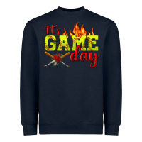Navy It's Game Day Softball Heavyweight Sweatshirt - BundleAndBundleShop