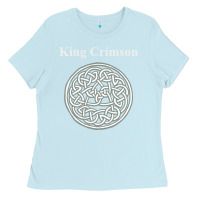 Baby Blue king crimson vintage discipline album promo Ladies Tee - lanVoArt