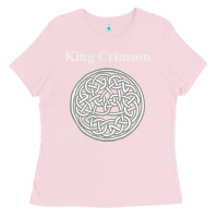 Bubblegum Pink king crimson vintage discipline album promo Ladies Tee - lanVoArt
