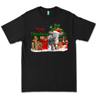 Black happy christmas southdown baby sheep Premium Tee - LillyAllenDesigns