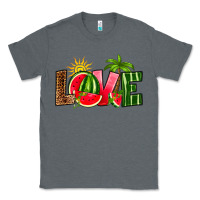 Charcoal Heather love watermelon Classic Tee - RanaPortraitStore