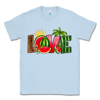 Dusty Blue love watermelon Classic Tee - RanaPortraitStore