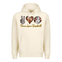 Tofu peace love baseball Premium Hoodie - RanaPortraitStore
