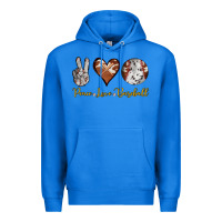 True Royal peace love baseball Premium Hoodie - RanaPortraitStore