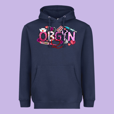Valentine Obgyn Heavyweight Hoodie Designed By Cowhidedigitalart