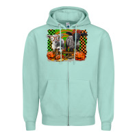Seafoam Baby Sheeps Zipper Hoodie - LillyAllenDesigns