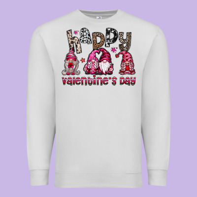 Happyvalentinesday Premium Sweatshirt Designed By Sublimationcraftshop