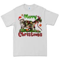 Dove Grey maine coon cat merry christmas Premium Tee - LillyAllenDesigns