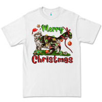 White maine coon cat merry christmas Premium Tee - LillyAllenDesigns