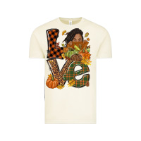Vintage Arctic Love Fall with afro woman Vintage Tee - NancyCooperArtShop