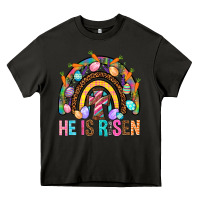 Asphalt He Is Risen Rainbow Heavy Core Tee - BundleAndBundleShop