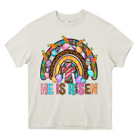 Cream He Is Risen Rainbow Heavy Core Tee - BundleAndBundleShop