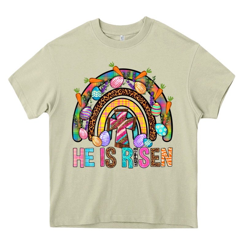 He Is Risen Rainbow Heavy Core Tee by BundleAndBundleShop | Teevron