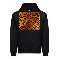 Black handdrawn tiger pattern Urban Hoodie - BarkalooDesign