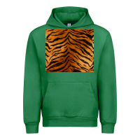 Emerald handdrawn tiger pattern Urban Hoodie - BarkalooDesign