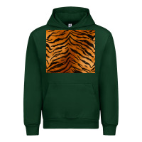 Forest Green handdrawn tiger pattern Urban Hoodie - BarkalooDesign
