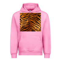 Fuchsia Pink handdrawn tiger pattern Urban Hoodie - BarkalooDesign