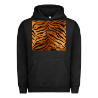 Pigment Black handdrawn tiger pattern Urban Hoodie - BarkalooDesign