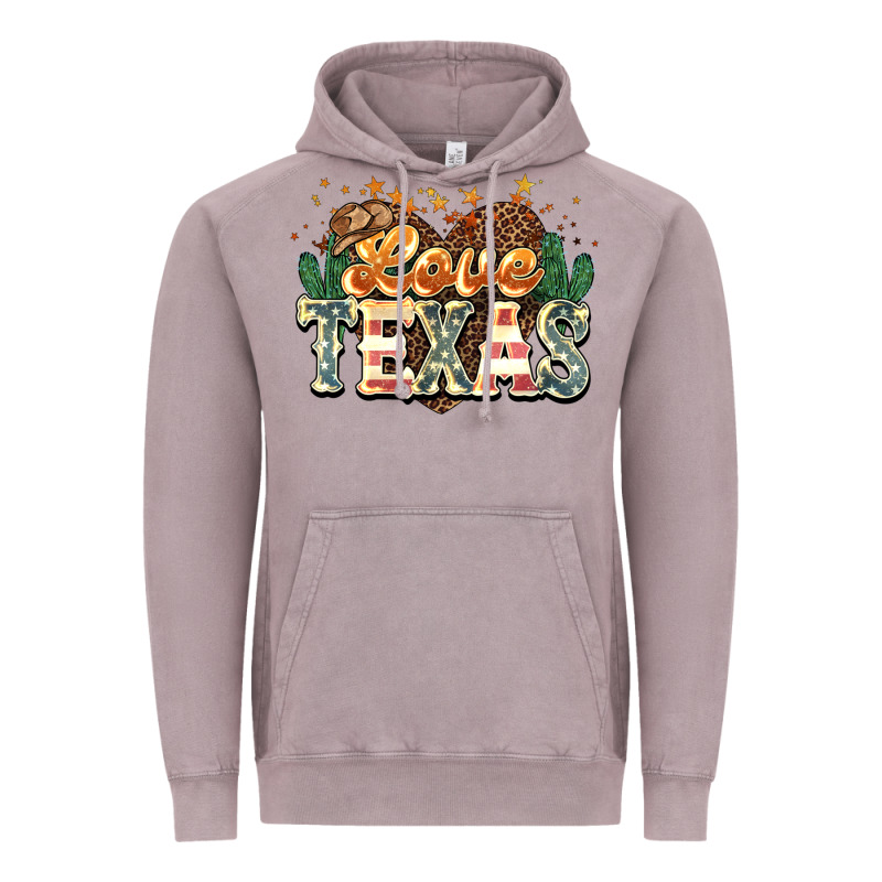 Love Texas 4th Of July Vintage Hoodie by HowdyJamesFarm | Teevron