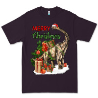 Plum merry christmas brachiosaurus Premium Tee - LillyAllenDesigns